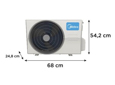 AIRE ACONDICIONADO SPLIT MIDEA XTRA 9000 BTU FRÍO CALOR INVERTER - 10