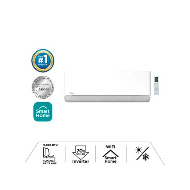 AIRE ACONDICIONADO SPLIT MIDEA BREEZELESS 9000 BTU WIFI FRÍO CALOR INVERTER - 2