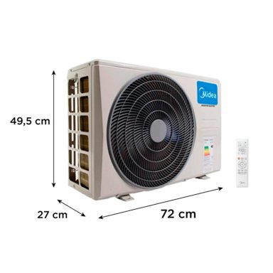 AIRE ACONDICIONADO SPLIT MIDEA BREEZELESS 9000 BTU WIFI FRÍO CALOR INVERTER - 11