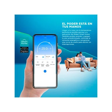 AIRE ACONDICIONADO SPLIT MIDEA BREEZELESS 9000 BTU WIFI FRÍO CALOR INVERTER - 6