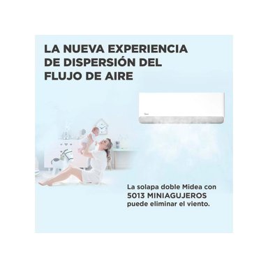 AIRE ACONDICIONADO SPLIT MIDEA BREEZELESS 9000 BTU WIFI FRÍO CALOR INVERTER - 9
