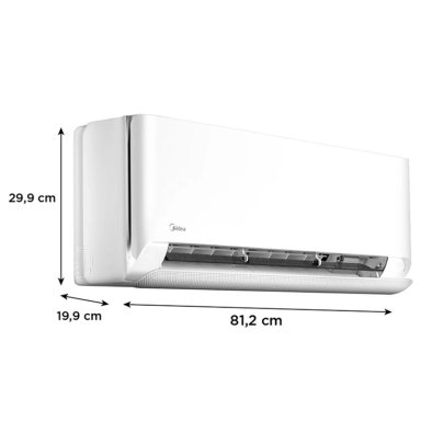 AIRE ACONDICIONADO SPLIT MIDEA BREEZELESS 9000 BTU WIFI FRÍO CALOR INVERTER - 10
