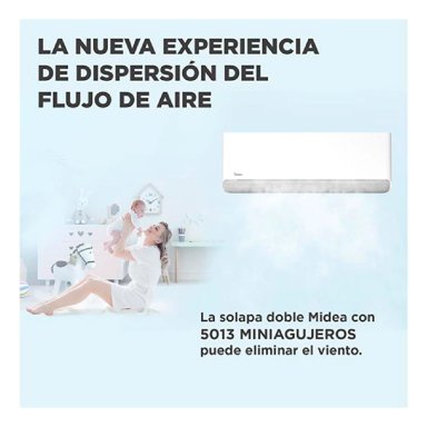 AIRE ACONDICIONADO SPLIT MIDEA BREEZELESS 12000 BTU WIFI FRÍO CALOR INVERTER - 10