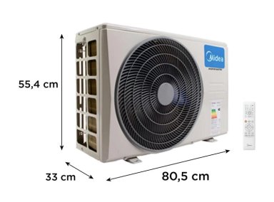 AIRE ACONDICIONADO SPLIT MIDEA BREEZELESS 18000 BTU WIFI FRÍO CALOR INVERTER - 12