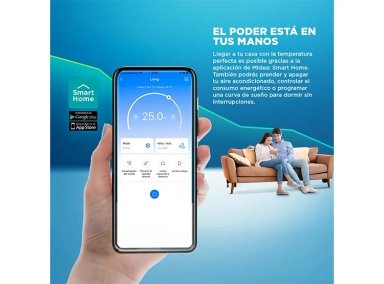 AIRE ACONDICIONADO SPLIT MIDEA BREEZELESS 18000 BTU WIFI FRÍO CALOR INVERTER - 7