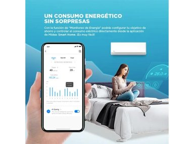 AIRE ACONDICIONADO SPLIT MIDEA BREEZELESS 18000 BTU WIFI FRÍO CALOR INVERTER - 8