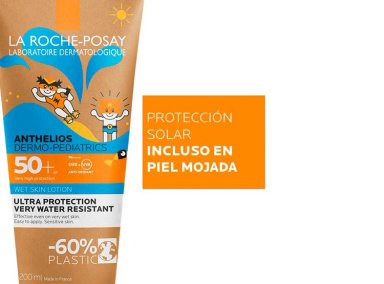 PROTECTOR SOLAR CORPORAL LA ROCHE-POSAY WET SKIN ANTHELIOS DERMOPEDIATRICS SPF 50+ 200 ML - 3