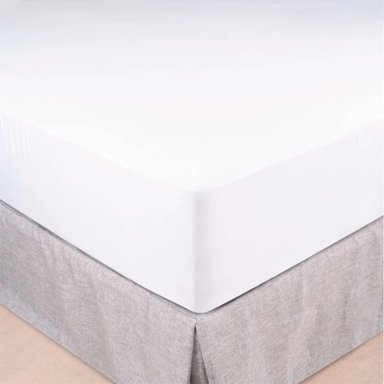CUBRECOLCHON CELTA 1.5 PLAZAS ALGODÓN BLANCO IMPERMEABLE RESPIRABLE X 2M - 3