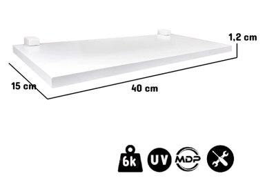 REPISA KIDSCOOL PACK X2 40 CM BLANCO - 3
