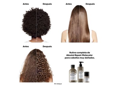 MÁSCARA SIN ENJUAGUE LORÉAL PROFESSIONNEL ABSOLUT REPAIR MOLECULAR DE REPARACIÓN MOLECULAR PROFUNDA PARA CABELLO DAÑADO 50 ML - 3