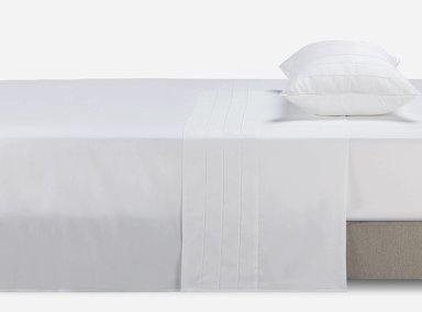 SABANA 300 HILOS LISA BLANCA 2 PL                       - 1