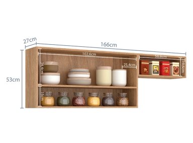 MUEBLE DE COCINA VEKKA HOME MADRI AEREO GRIS - 7