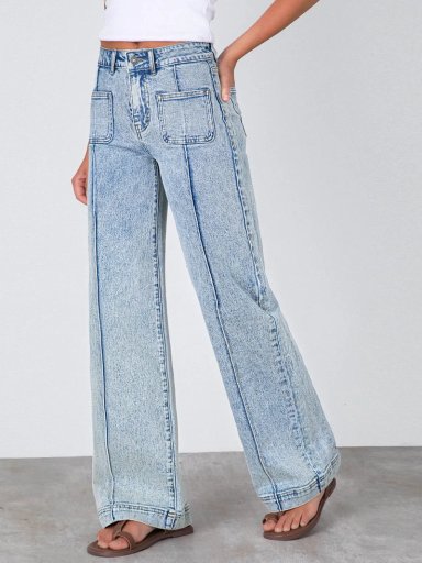 JEANS ALGODÓN WIDE LEG MUJER RAINDOOR - 2