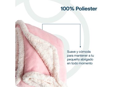 MANTA SHERPA DE POLAR ROSADO BEBESIT - 4