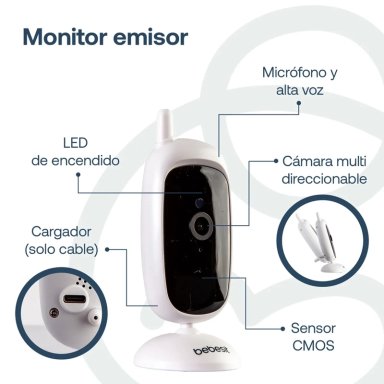 CÁMARA MONITOR PORTATIL BEBE LCD 2.4 VISIÓN NOCTURNA - 3