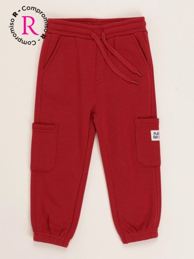 PANTALÓN DE BUZO NIÑO BABY HARVEST CARGO - 1