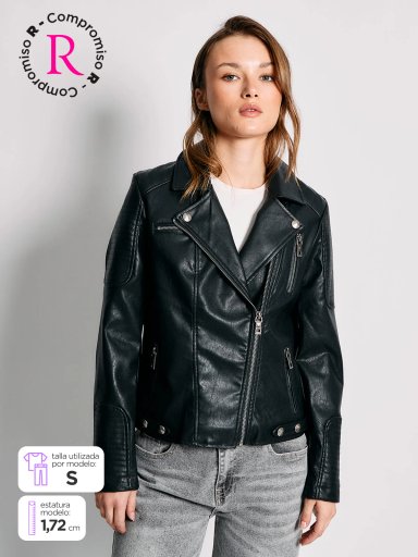 CHAQUETA MUJER BARBADOS BIKER - 1