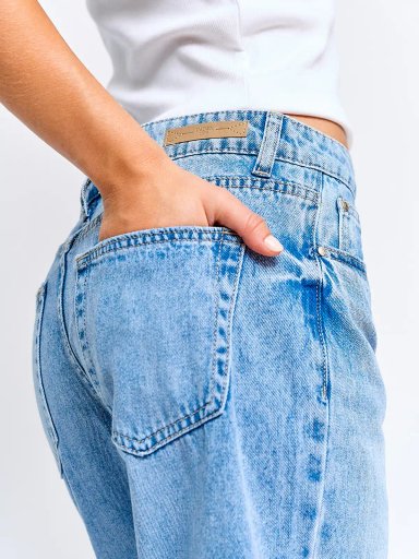 JEANS MUJER INDEX ALGODÓN MOM TIRO MEDIO - 5