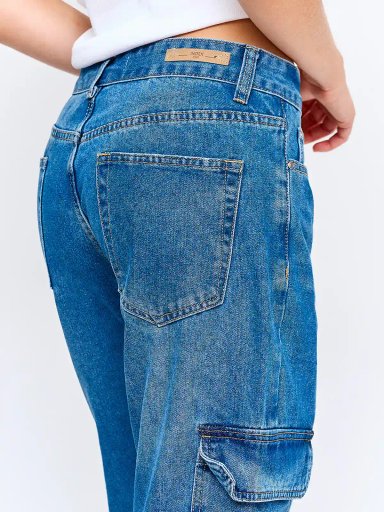 JEANS MUJER INDEX CARGO - 5