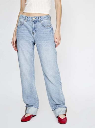 JEANS MUJER INDEX ALGODÓN RECTO TIRO MEDIO - 2
