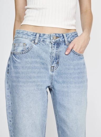 JEANS MUJER INDEX ALGODÓN RECTO TIRO MEDIO - 4