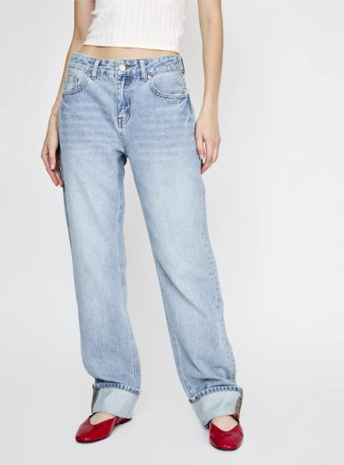 JEANS MUJER INDEX ALGODÓN RECTO TIRO MEDIO - 2