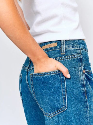 JEANS MUJER INDEX ALGODÓN WIDELG TIRO MEDIO - 5