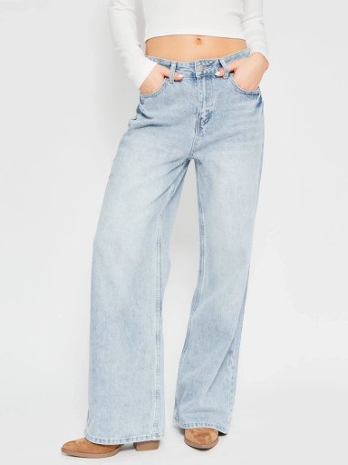JEANS MUJER INDEX ALGODÓN WIDELG TIRO MEDIO - 2
