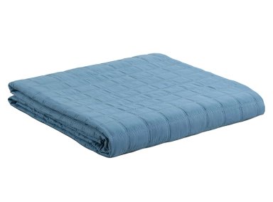 CUBRECAMA QUILT ANDES KING AZUL CONTEMPO - 2