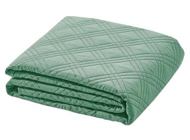 CUBRECAMA QUILT ANDES KING VERDE LISO - 2