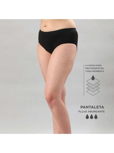 CALZÓN MENSTRUAL MUJER FLORES 25038C FLUJO ABUNDANTE - 1