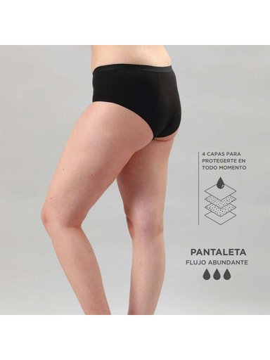 CALZÓN MENSTRUAL MUJER FLORES 25038C FLUJO ABUNDANTE - 2