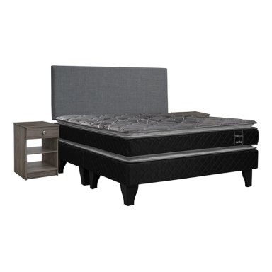 JUEGO DE DORMITORIO CELTA CAMA EUROPEA TERAPEUTIC BD 2 PLAZAS + SET - 1