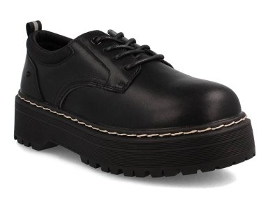 ZAPATOS ESCOLARES CUERO MUJER TEENER NEGRO MARTI - 2