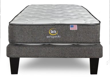 CAMA EUROPEA SERTA SERTAPEDIC 1.5 PLAZAS GRIS - 3