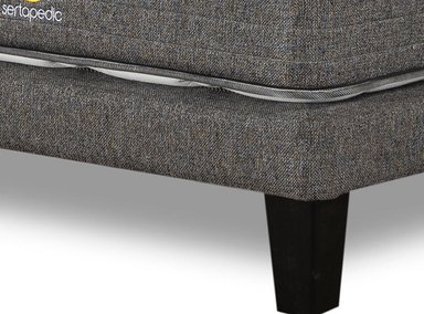 CAMA EUROPEA SERTA SERTAPEDIC 1.5 PLAZAS GRIS - 4