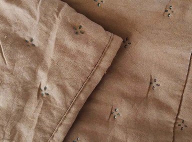 CUBRECAMA QUILT ILLUSIONS KING CAFE LISO ROMA - 3