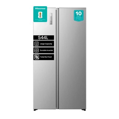 REFRIGERADOR SIDE BY SIDE HISENSE RS3P558NECF 531L NO FROST GRIS - 2