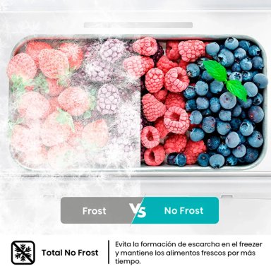 REFRIGERADOR SIDE BY SIDE HISENSE RS3P558NECF 531L NO FROST GRIS - 8