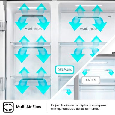 REFRIGERADOR SIDE BY SIDE HISENSE RS3P558NECF 531L NO FROST GRIS - 9