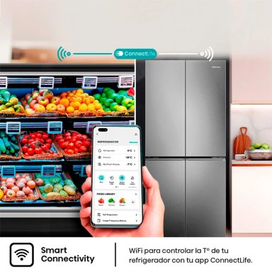REFRIGERADOR SIDE BY SIDE HISENSE 456L NO FROST RQ5P470NECF - 9