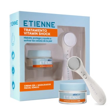 SET ETIENNE CUIDADO FACIL VITAMIN SHOCK: CREMA DÍA + MÁQUINA FACIAL - 1