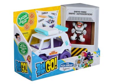 TEEN TITANS AUTO LANZADOR DE PIZZAS - 1