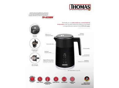 HERVIDOR THOMAS 1.5 L DIGITAL TH-6220DN - 7