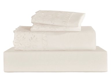 JUEGO DE SÁBANAS ANDES BRODERIE 1.5 PLAZAS CRUDO - 3