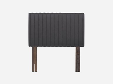 JUEGO DE DORMITORIO ROSEN CAMA EUROPEA WAVE 1.5 PLAZAS + RESPALDO LUCIO GRAFITO - 2