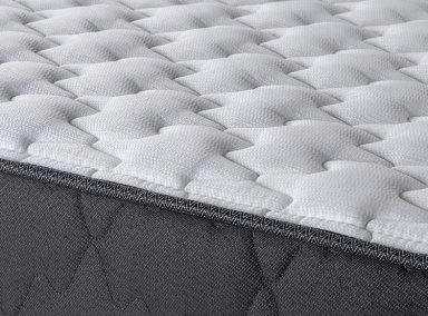 JUEGO DE DORMITORIO ROSEN CAMA EUROPEA WAVE 1.5 PLAZAS + RESPALDO LUCIO GRAFITO - 6