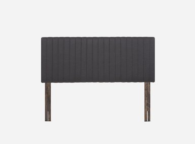 JUEGO DE DORMITORIO ROSEN CAMA EUROPEA WAVE 2 PLAZAS B/N + RESPALDO LUCIO GRAFITO - 2