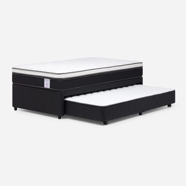 JUEGO DE DORMITORIO ROSEN CAMA NIDO NEW STYLE 6 1.5 PLAZAS + SET LUCIO GRAFITO - 3