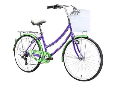 BICICLETA DE PASEO OXFORD CYCLOTOUR MORADO ARO 24 - 2